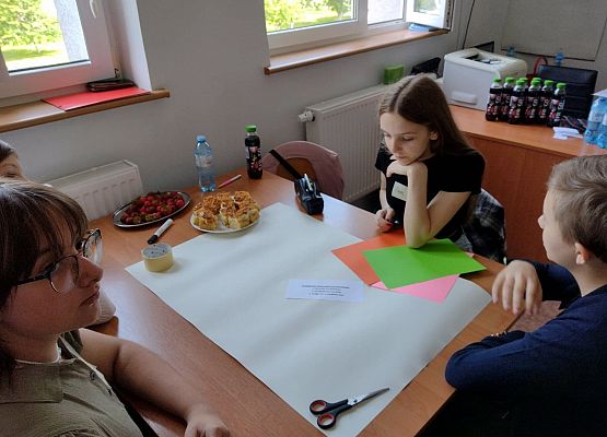 Uczestnicy spotkania podczas pracy w grupach