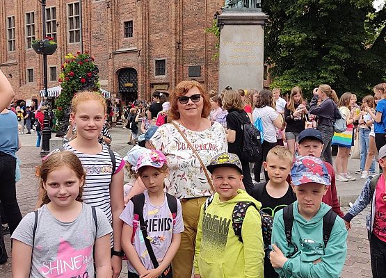 Uczestnicy wycieczki w Toruniu