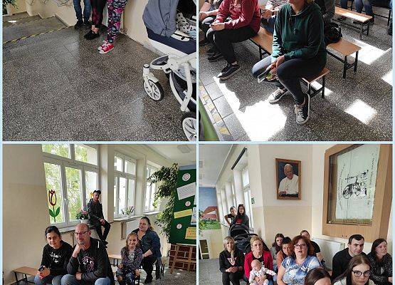 Rodzice oglądają występy artystyczne dzieci