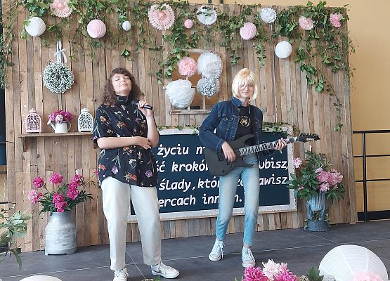 Uczennice podczas występu