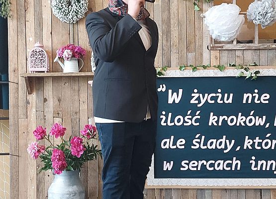 Uczeń podczas występu