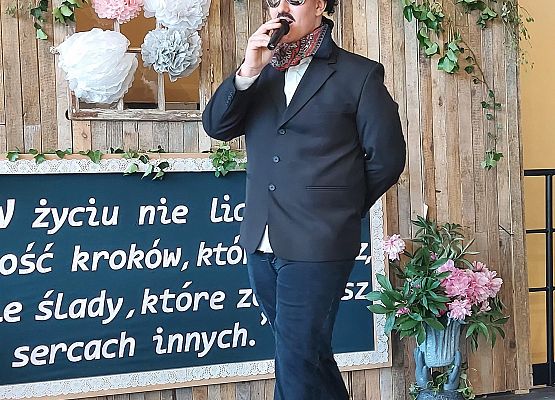 Uczeń podczas występu