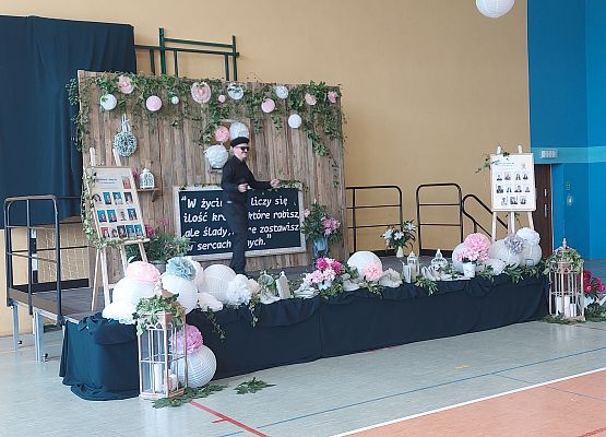 Uczeń podczas występu