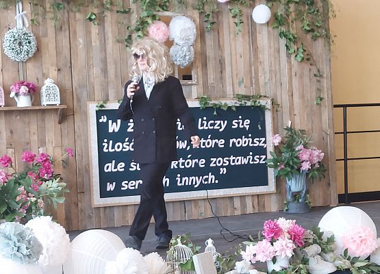 Uczeń podczas występu