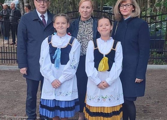 Delegacja Zespołu Szkół im. Jana Pawła II w Łebieniu