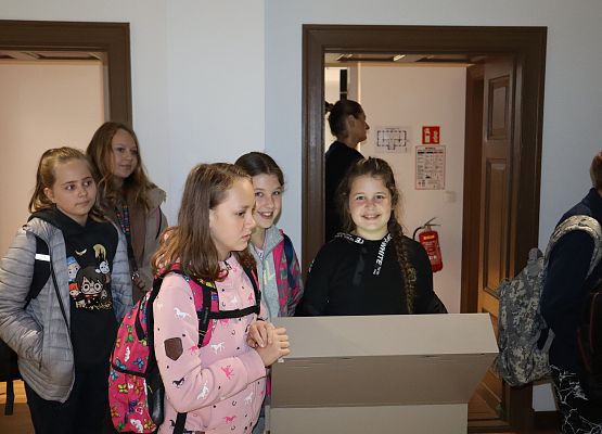 Uczniowie podczas zajęć w Czołpinie