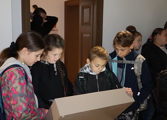 Uczniowie podczas zajęć w Czołpinie