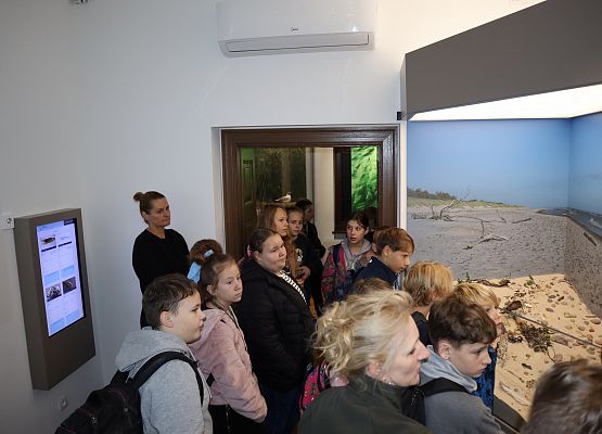 Uczniowie podczas zajęć w Czołpinie