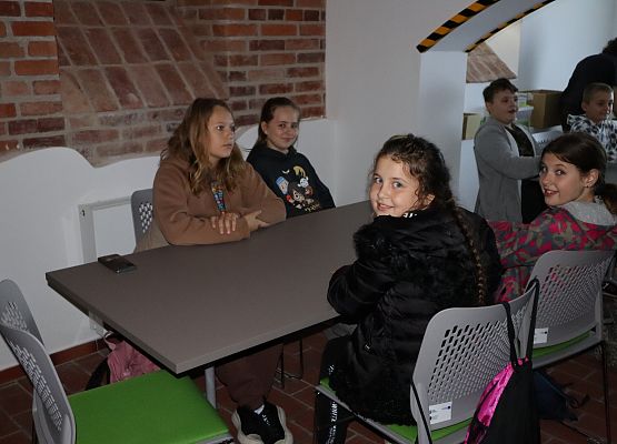 Uczniowie podczas zajęć w Czołpinie