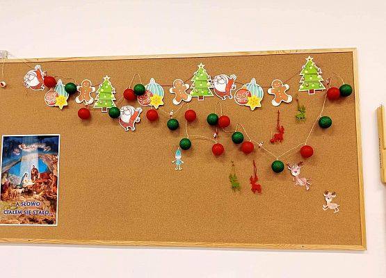 Świąteczna dekoracja klasy