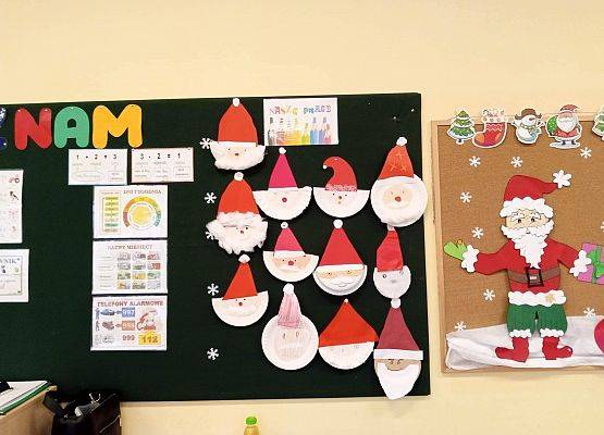 Świąteczna dekoracja klasy