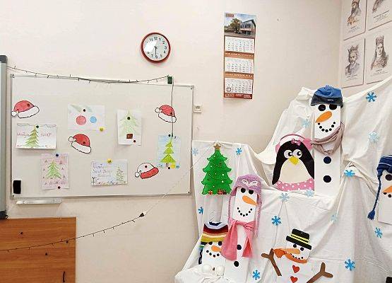 Świąteczna dekoracja klasy