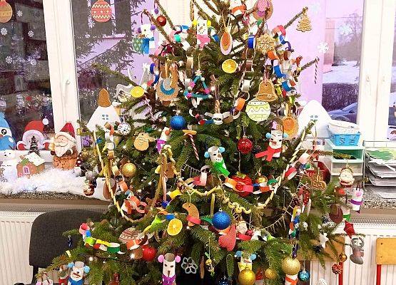 Świąteczna dekoracja klasy