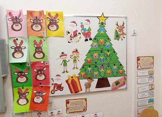 Świąteczna dekoracja klasy