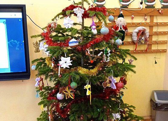 Świąteczna dekoracja klasy