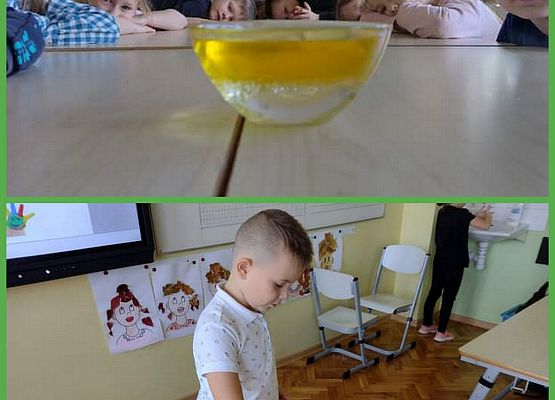 uczniowie wykonują eksperymenty