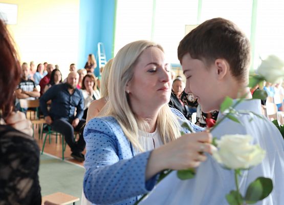 uczeń z wychowawczynią