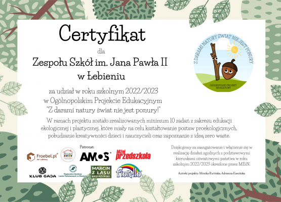 certyfikat