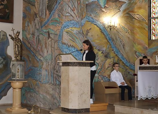 Uczestnicy mszy świętej