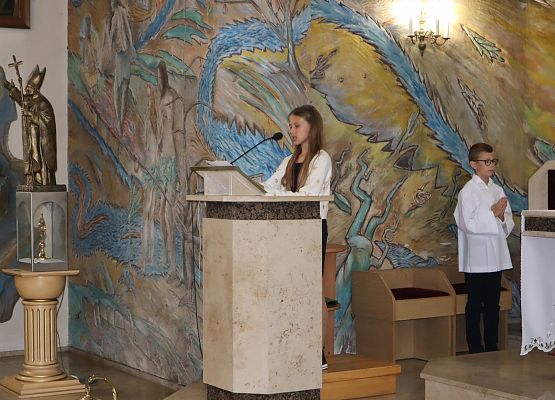 Uczestnicy mszy świętej