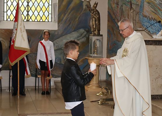 Uczestnicy mszy świętej