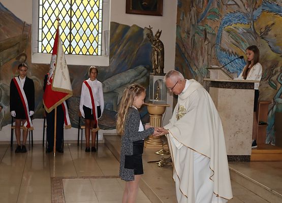 Uczestnicy mszy świętej