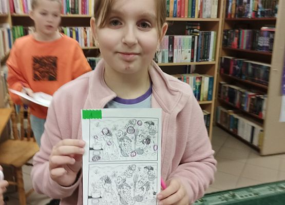 uczennica po wykonaniu zadania