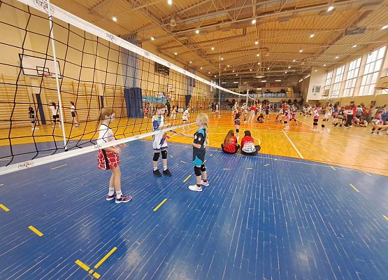 siatkarki grają mecz