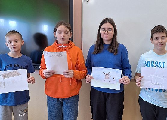 uczniowie prezentują napisaną legendę