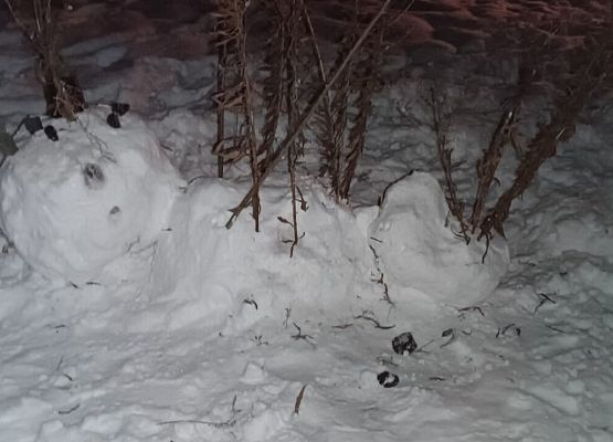 zimowa praca dziewczynki