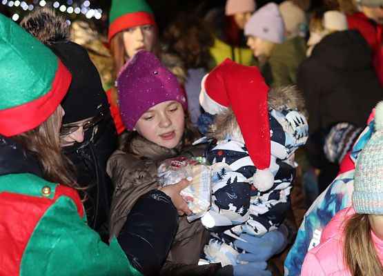 uczestnicy spotkania "wspólne ubieranie choinki"