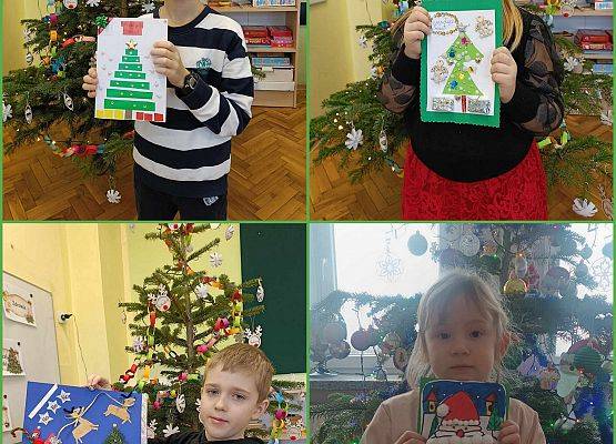 uczniowie prezentują swoje prace konkursowe