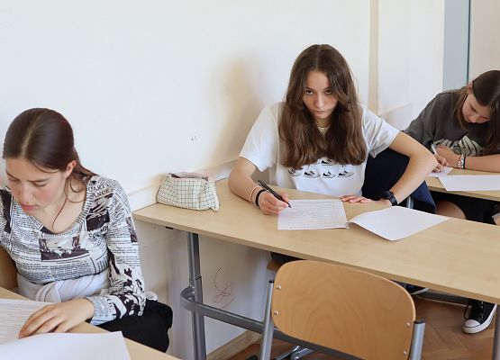 uczennice rozwiązują zadania