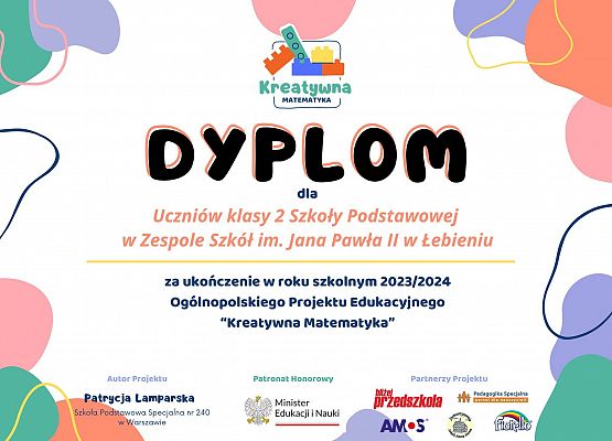 dyplom dla klasy