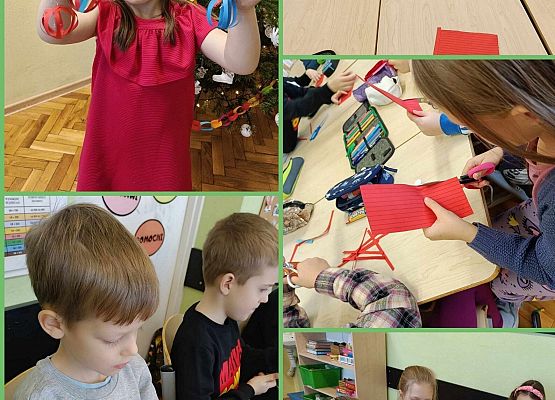 uczniowie wykonują zadania z projektu