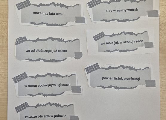 Grafika 10: Skrawki poetyckie - kolejne zadanie za nami