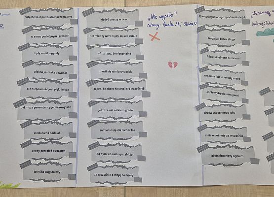 Grafika 9: Skrawki poetyckie - kolejne zadanie za nami