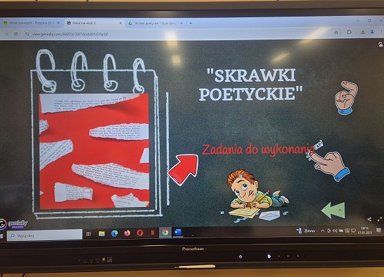 Grafika 8: Skrawki poetyckie - kolejne zadanie za nami