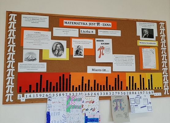 gazetka z informacjami o liczbie pi