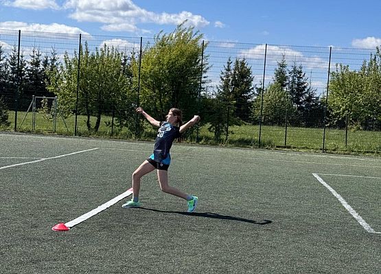 uczennica podczas zawodów