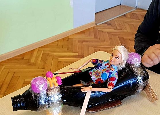 statek wykonany przez uczennicę