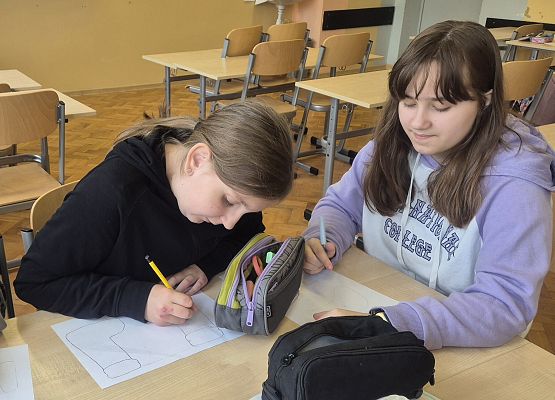 uczennice wykonują zadanie