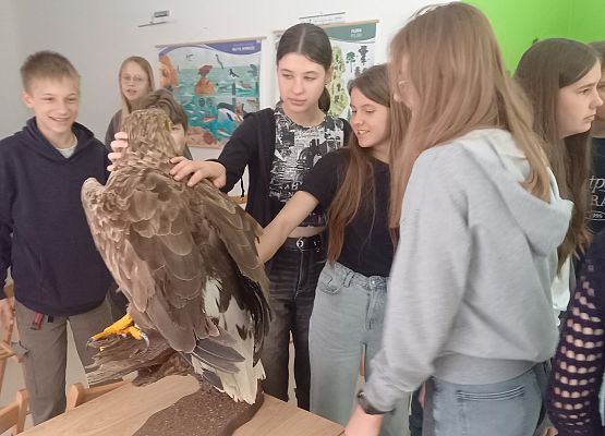 uczniowie podczas warsztatów