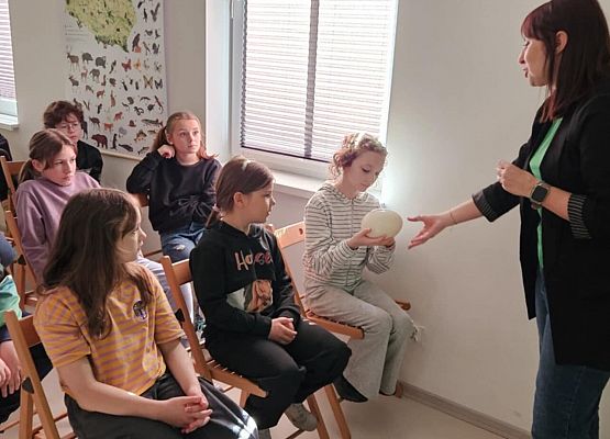 uczniowie podczas warsztatów