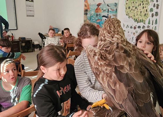 uczniowie podczas warsztatów