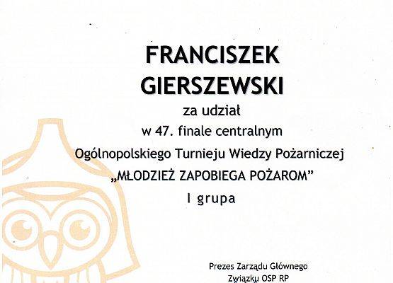 Grafika 1: Ogólnopolski Turniej Wiedzy Pożarniczej