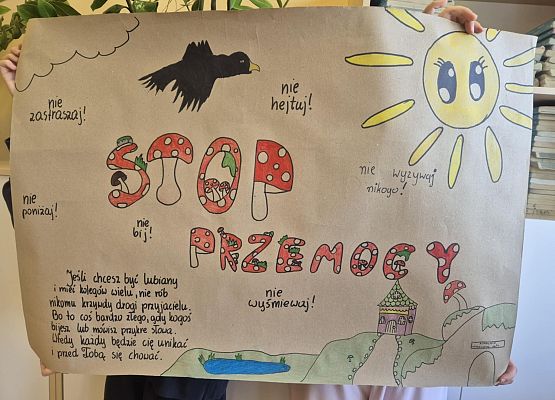 plakayt wykonany przez dzieci