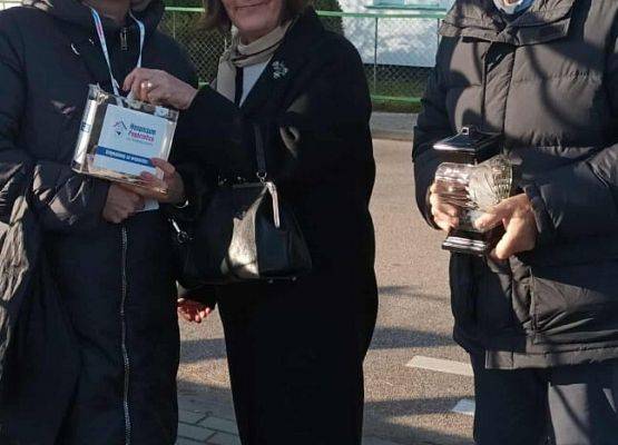 pani wicedyrektor podczas kwesty