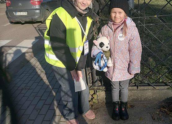 wolontariuszka podczas zbiórki