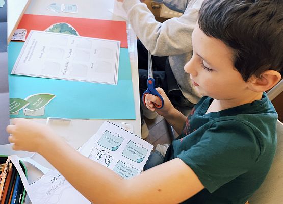 uczniowie wykonują pracę